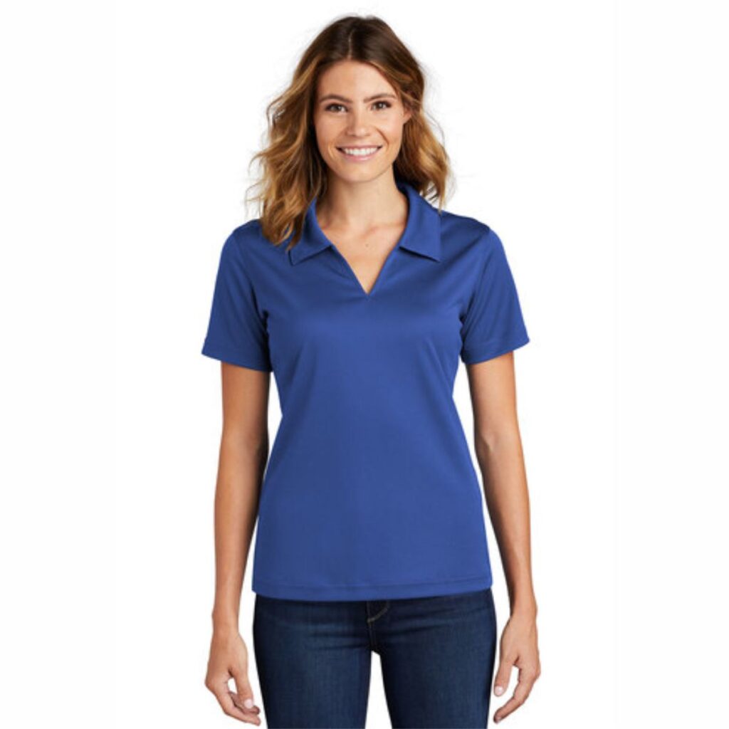 PR. San Jacinto Corvette Club Sport-Tek Dri-Mesh Ladies V-Neck Polo ...