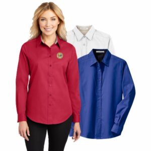 WR. San Jacinto Corvette Club Port Authority Long Sleeve Easy Care Ladies Shirt