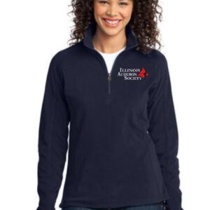 Illinois Audubon Society Ladies Microfleece 1/2-Zip Pullover