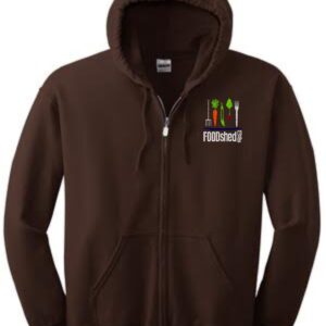 Emb FOODshed Coop Adults Gildan Zippie Embroidered