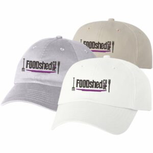 Foodshed Coop Adult Embroidered Brushed Twill Cap