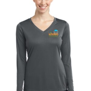 Tiny Scholars Ladies Long Sleeve V-Neck