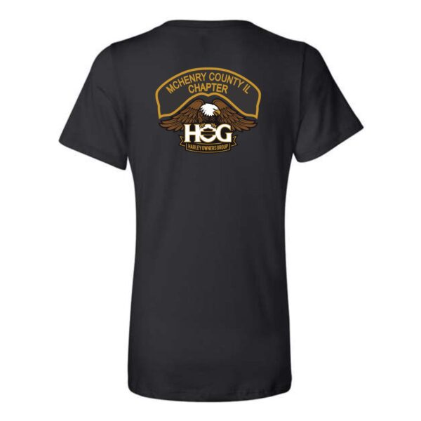 McHenry HOG Ladies Relaxed Jersey V-Neck Tee - Image 6