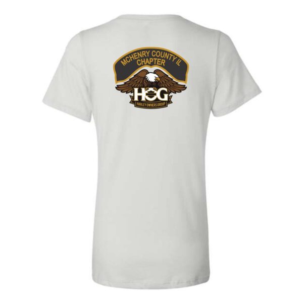 McHenry HOG Ladies Relaxed Jersey V-Neck Tee - Image 8