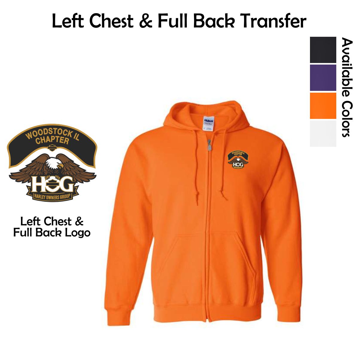 Woodstock HOG Full-Zip Hooded Sweatshirt