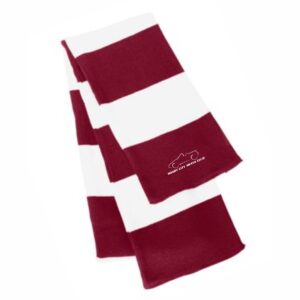 Windy City Miata Club Rugby-Striped Knit Scarf