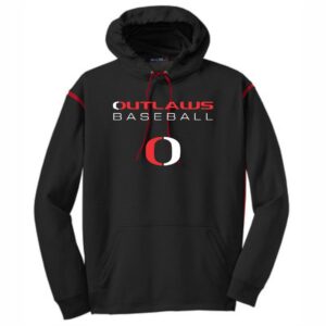 Marengo Outlaws Travel Baseball Sport-Tek Men's Fleece Colorblock Hooded Sweatshirt