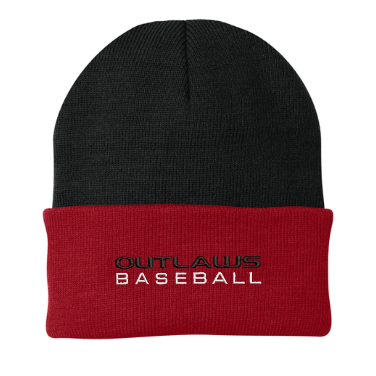 Marengo Outlaws Travel Baseball Port & Company Knit Cap - Image 2