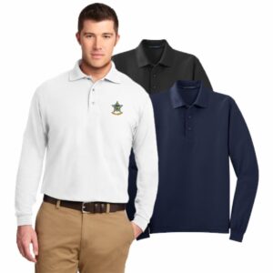 Illinois Police Accreditation Coalition Port Authority Silk Touch Long Sleeve Polo