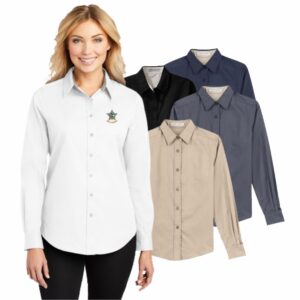 Illinois Police Accreditation Coalition Port Authority Ladies Long Sleeve Easy Care Shirt
