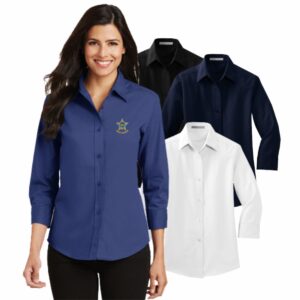 Illinois Police Accreditation Coalition Port Authority Ladies 3/4-Sleeve Easy Care Shirt