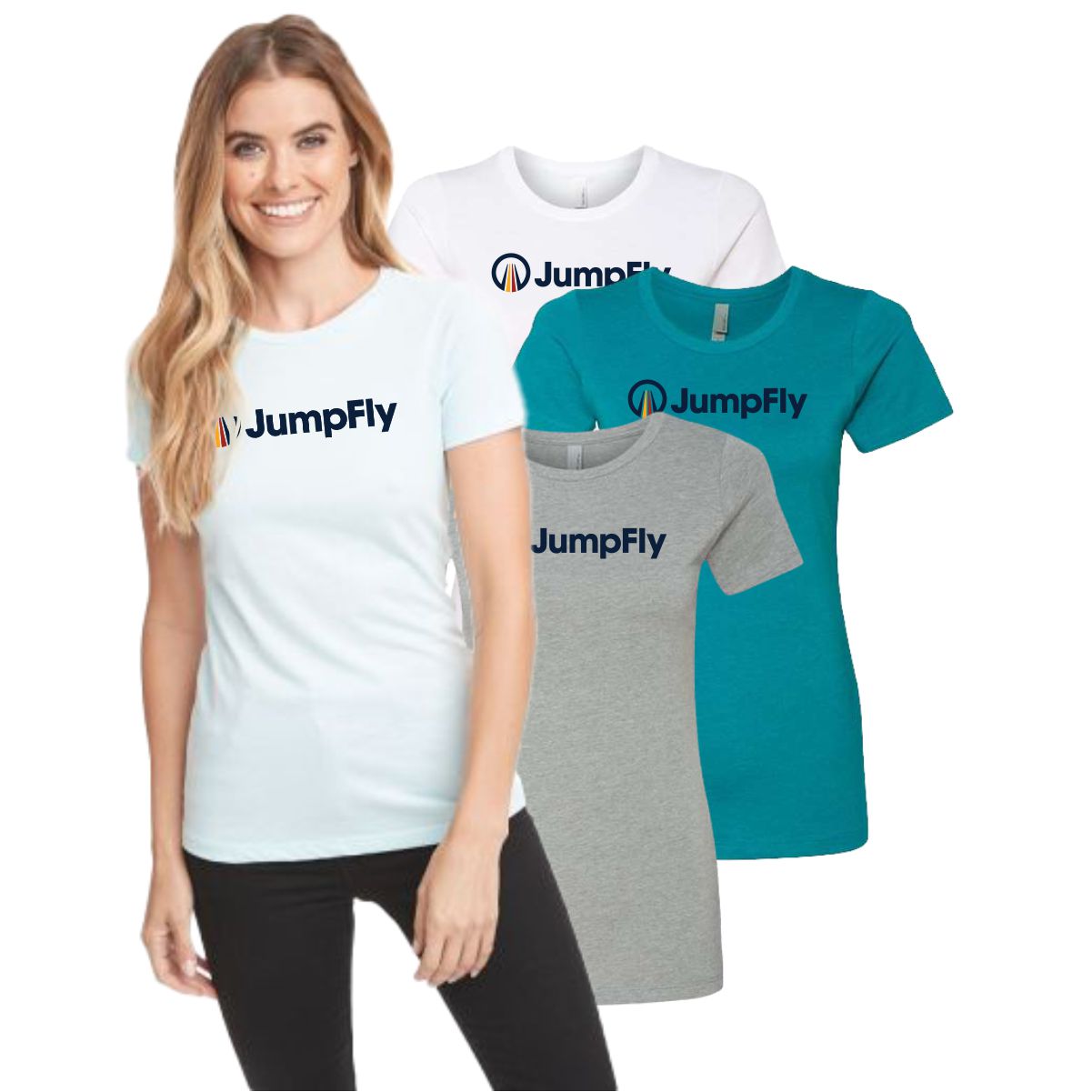 JumpFly Next Level Ladies CVC Short Sleeve Crew