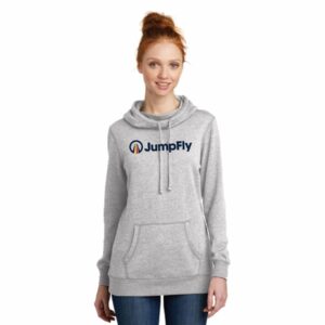 JumpFly District Ladies Lightweight Fleece Hoodie