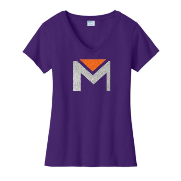 Marklund-Day School Ladies V-Neck Tee - Image 4