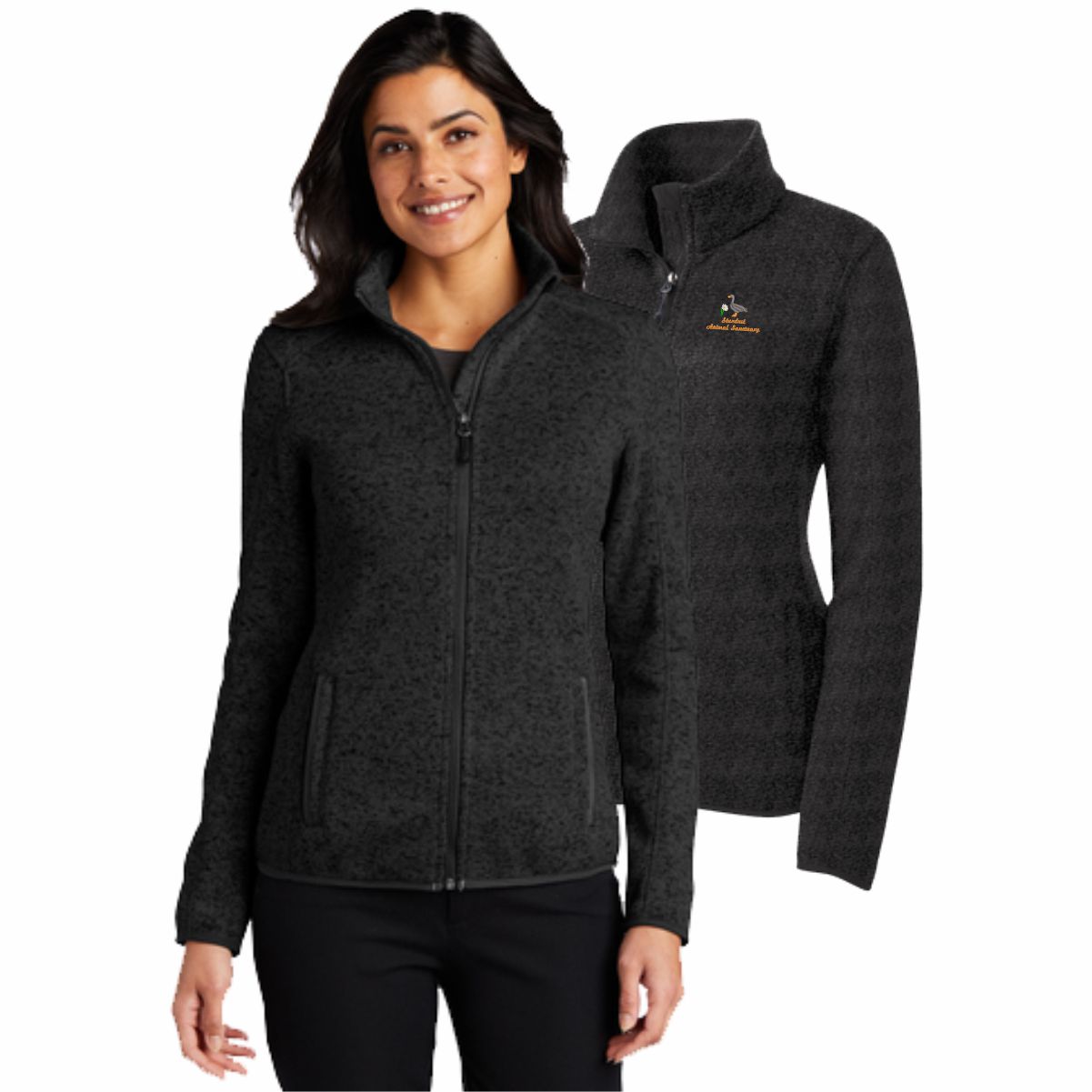 Stardust Animal Sanctuary Port Authority Ladies Sweater Fleece Jacket ...