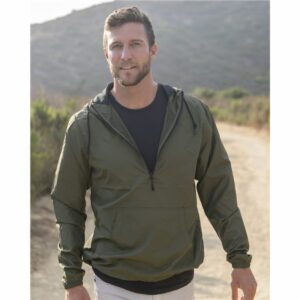 Sun City Anglers Independent Trading Co. Unisex Lightweight Quarter-Zip Windbreaker Pullover Jacket