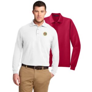 San Jacinto Corvette Club Port Authority Silk Touch Adult Long Sleeve Polo