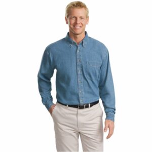 Sun City Model Railroading Club Long Sleeve Value Denim Shirt