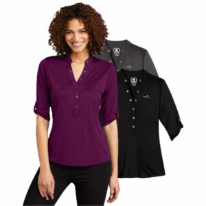 MCC Professional Apparel 3/4 Sleeves Crush Henley