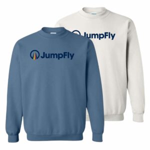 JumpFly Heavy Blend Crewneck Sweatshirt Full Color Logo