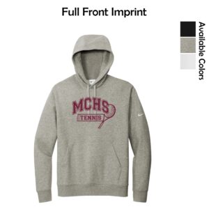 MCHS Tennis Nike Fleece Sleeve Swoosh Pullover Hoodie