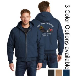 Kishwaukee College Diesel Power Technology 01 Hooded Work Jacket