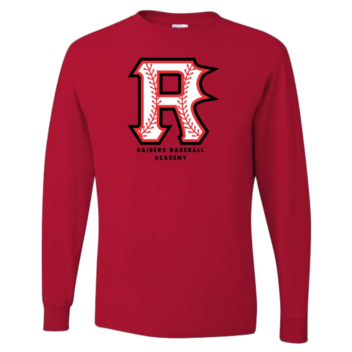 Raiders Baseball Academy Long Sleeve T-Shirt with “R” Logo ...