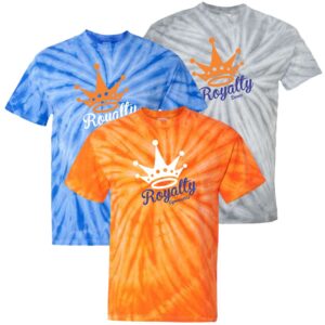 Royalty Gymnastics Tie-Dyed T-Shirt with Logo 1