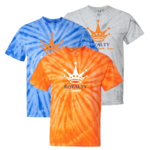 Royalty Gymnastics Tie-Dyed T-Shirt with Logo 2