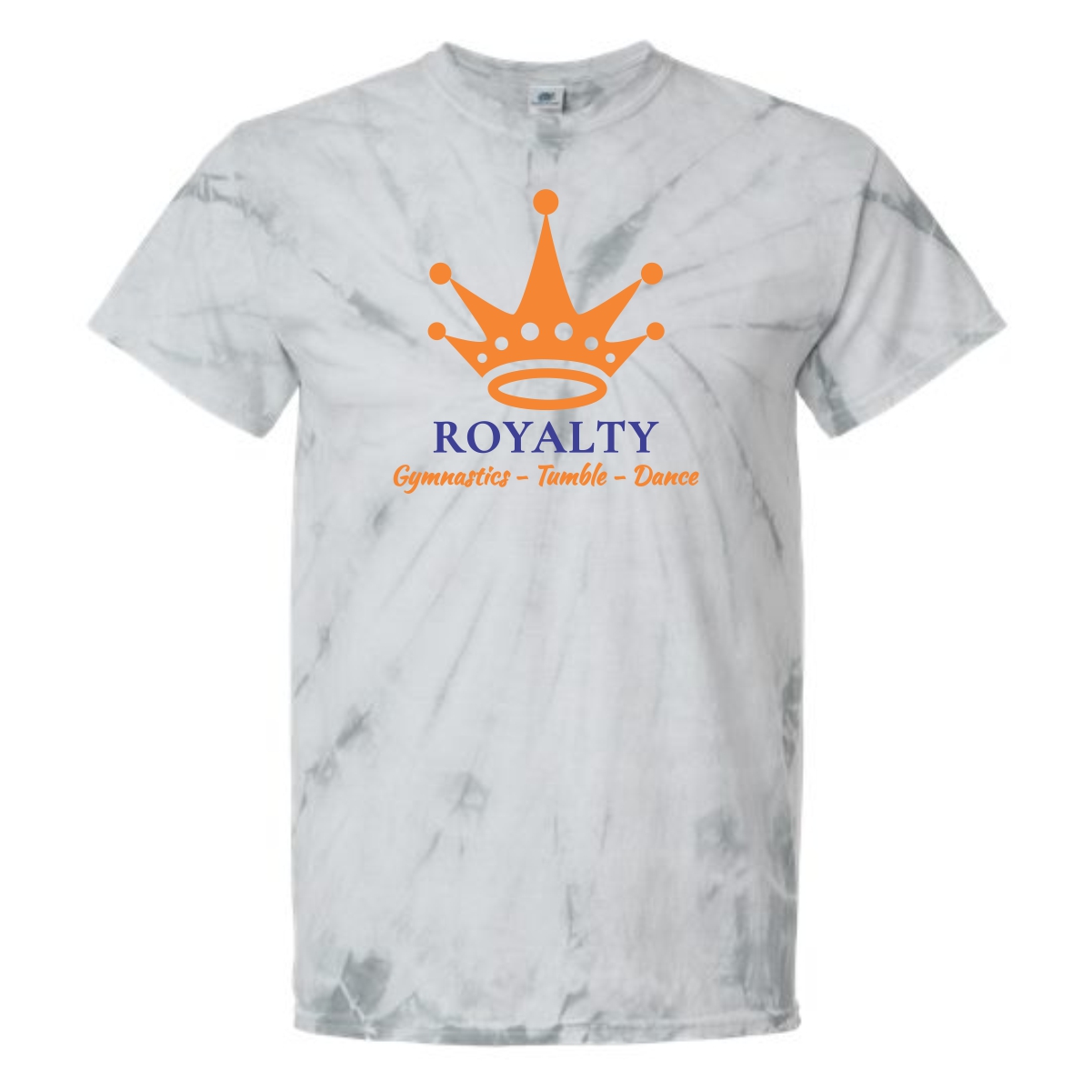 Royalty Gymnastics Tie-Dyed T-Shirt with Logo 2 - Image 4