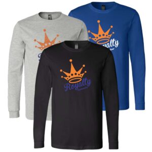 Royalty Gymnastics Unisex Jersey Long Sleeve Tee with Logo 1