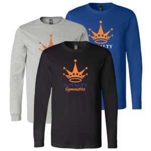 Royalty Gymnastics Unisex Jersey Long Sleeve Tee with Logo 2