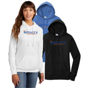 Royalty Gymnastics Ladies Hooded Sweatshirt with Rhinestones