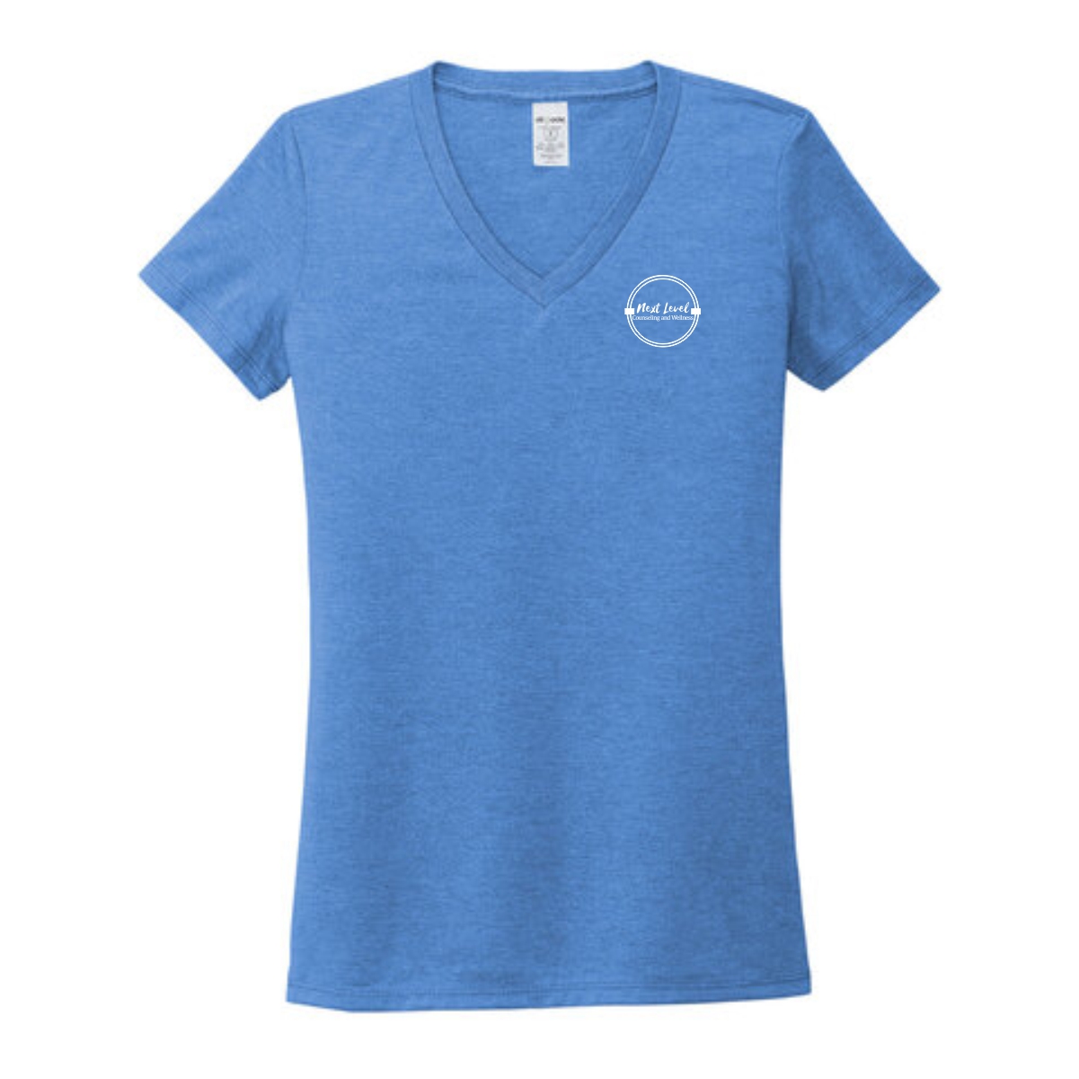 Next Level Counseling & Wellness Ladies Tri-Blend V-Neck Tee - Image 2
