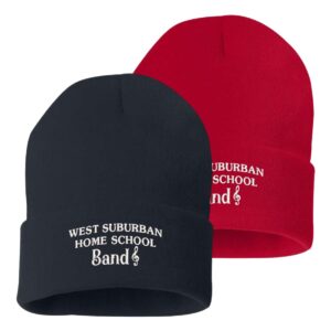 WSHSB Embroidered Solid 12" Cuffed Beanie