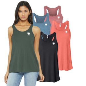 Walnut Street Daycare Center Ladies Flowy Racerback Tank