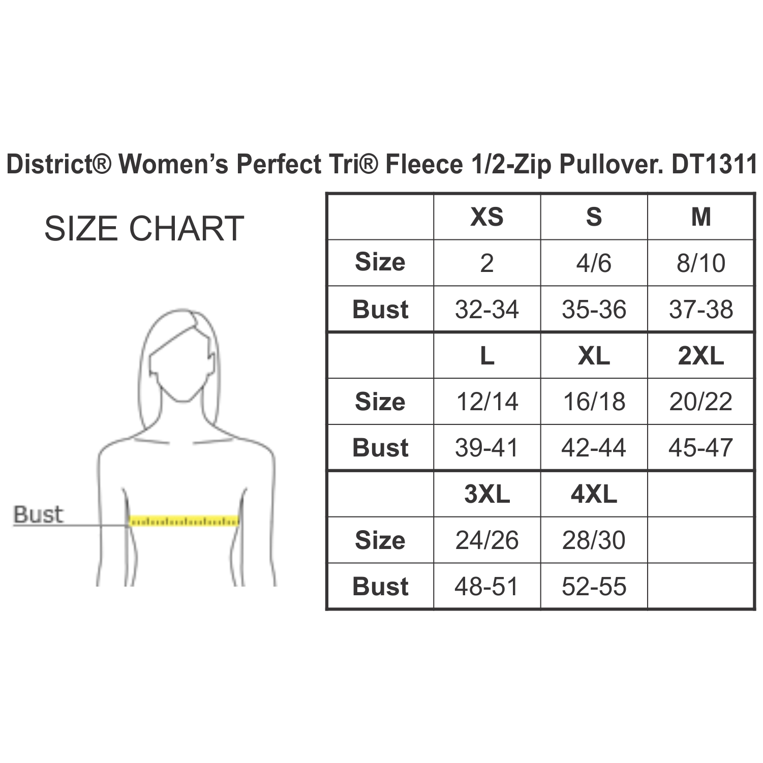 San Jacinto Corvette Club District Ladies Fleece 1/2-Zip Pullover - Image 7