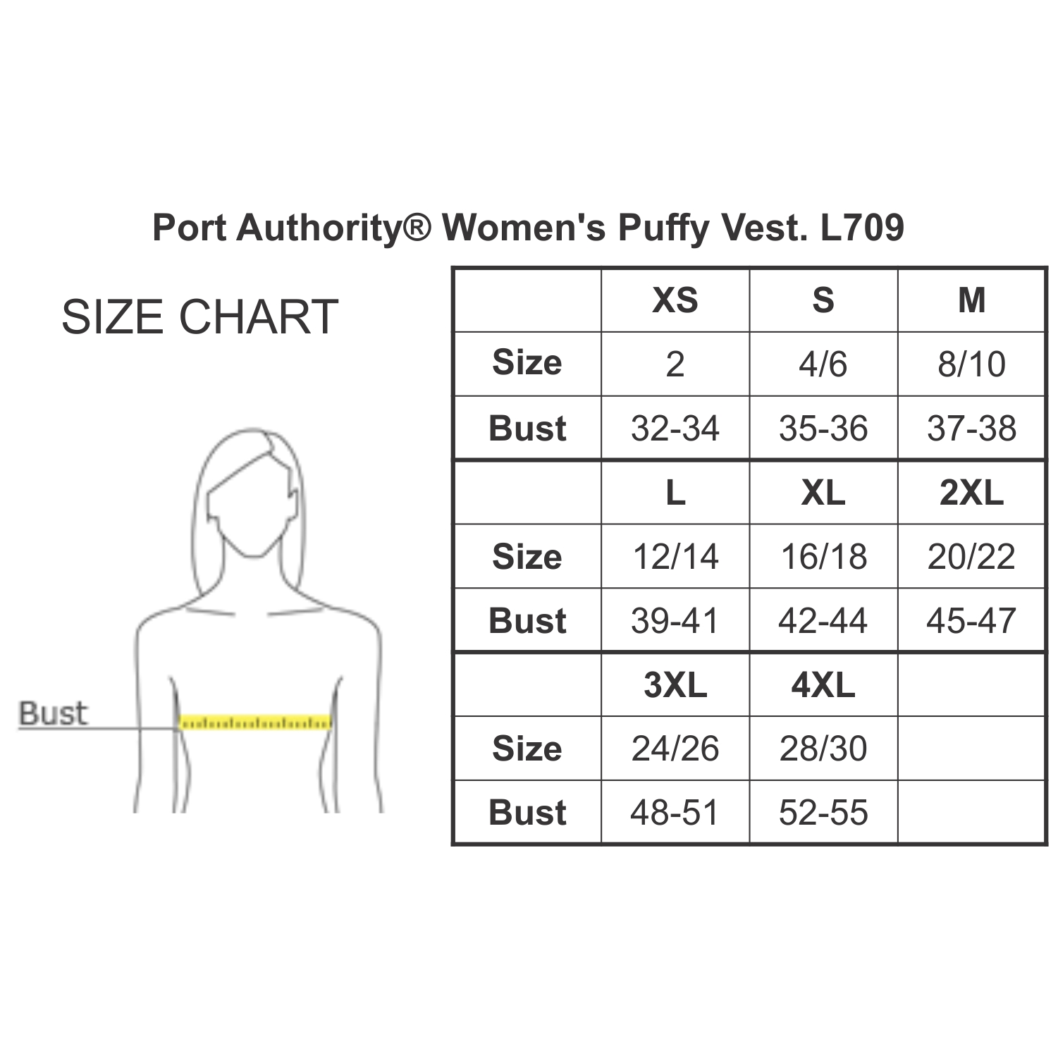 San Jacinto Corvette Club Port Authority Ladies Puffy Vest - Image 5