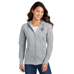 DuPage Birding Club Ladies Embroidered Full-Zip Hooded Sweatshirt
