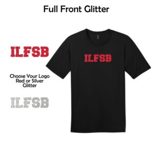 Illinois Fast Basketball Perfect Weight Tee with Glitter