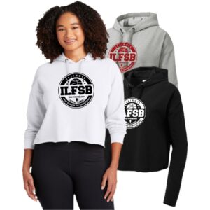 Illinois Fast Basketball Ladies Crop Hooded Pullover