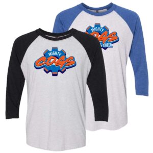 Mighty Cogs Adult Unisex Triblend Three-Quarter Raglan T-Shirt