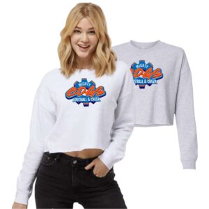 Mighty Cogs Ladies Lightweight Cropped Crew Pullover