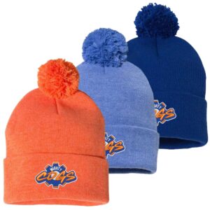 Mighty Cogs 12" Knit Beanie with Pom-Pom