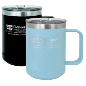 Pioneer Center Vacuum Insulated Mug with Slider Lid