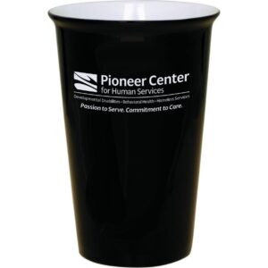 Pioneer Center Black Latte Mug