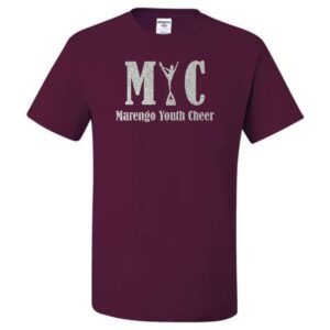 Marengo Youth Cheer T-Shirt with Glitter