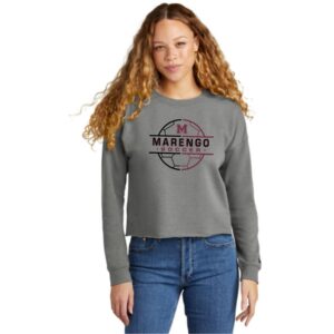 MCHS Soccer Ladies Tri-Blend Fleece Crop Crew