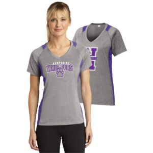 Hampshire Elementary School Ladies Colorblock Performance Tee