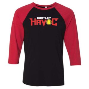 Huntley Havoc Softball Adult Three-Quarter Sleeve Baseball Tee